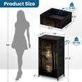 thumbnail image 3 of Dresser for Bedroom with 4 Storage Drawers Gothic Lake Forest Oil Painting Dark Academia Goth Spooky Dark Dressers Chest of Drawers Steel Framed Fabric Closet Organizers for Entryway, 3 of 7