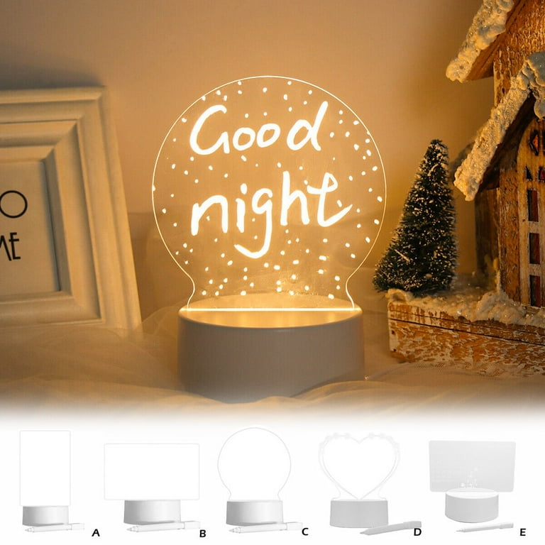 Led Light Up Note Board  Light Up Creative Night Light Board – The Happy  Mind Store