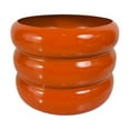 thumbnail image 4 of oshhni Iron Plant Pot 10.6 inch Flower Pot Metal Planter for New Year Decor Bedroom Orange, 4 of 9