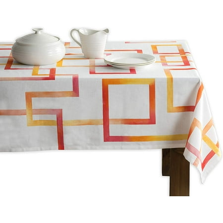 

Mindunm Summer Maze 100% Cotton Tablecloth Kitchen Dining Table Cloth for Rectangle Tables Farmhouse Tabletop Cover for Parties Wedding Use Spring/Summer (60 x120 )