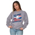thumbnail image 3 of Dominican Girl Sass Destruction Cute Women Crewneck Sweatshirt Brisco Brands X, 3 of 5