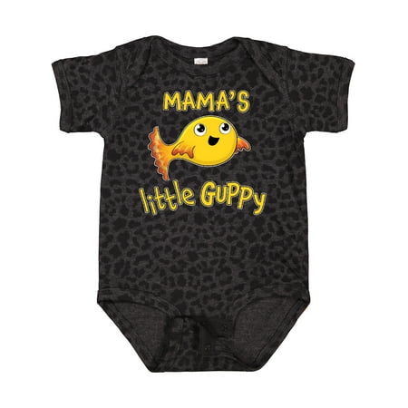

Inktastic Mama s Little Guppy- Cute Yellow Fish Gift Baby Boy or Baby Girl Bodysuit