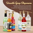 thumbnail image 3 of Grateful Grocer Coffee Syrup Organizer - Rotating Coffee Syrup Rack, Lazy Susan Organizer & Syrup Bottle Rack Storage - Holds 7 Bottles, Compatible with Starbucks Syrup & Torani Syrup with Pumps, 3 of 6