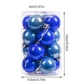 thumbnail image 2 of Fiudx Juego de Bolas Navideñas, 16 Piezas de Adornos para Árbol de Perlas Brillantes, Decoraciones Colgantes de Plástico, Varios Estilos de Pintura, Ideal para Fiestas Navideñas, Decoración Del Hogar, 2 of 2
