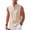 Khaki, variant on VgaVtl Men Tank Top Big and Tall Summer Turtleneck Clothing for Men Sleeveless Workout Solid Color Green Button Tops