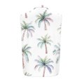 thumbnail image 4 of Chiccall Mens Hawaiian Tank Tops Tropical Beach Graphic Sleeve Shirts Floral Button Down V Neck Pockets Summer Tee Tops L White, 4 of 5