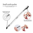 thumbnail image 4 of Professional Cuticle Care, Manicure Tools Non-Slip Handle Ergonomic Design Durable Stainless Steel Cuticle Pusher And Triangle Cuticle Peeler For Nail Art At Home Spa Salon, 3PCS, 4 of 6
