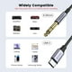 thumbnail image 2 of Adaptador de cable estéreo de audio USB C a 6,35 mm 1/4 TRS MOSWAG de 5 m, 2 of 6