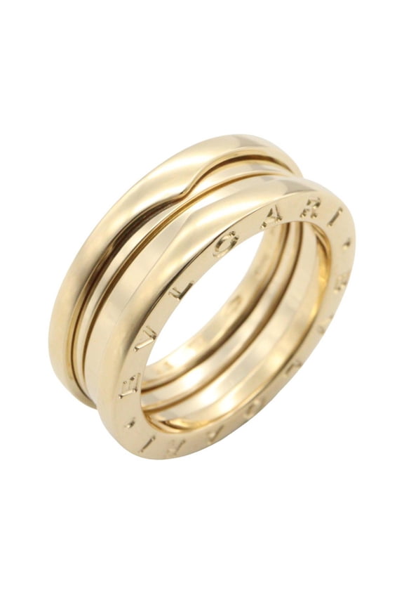 Pre-Owned Bvlgari Bulgari B-zero1 Ring, 3-band ring, 18K (yellow gold), men's and women's, gold...