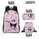 thumbnail image 1 of Kuromi Anime Mochila De Hombro Bolso De Lápices Conjunto Sanrio Mochilas escolares, 1 of 4