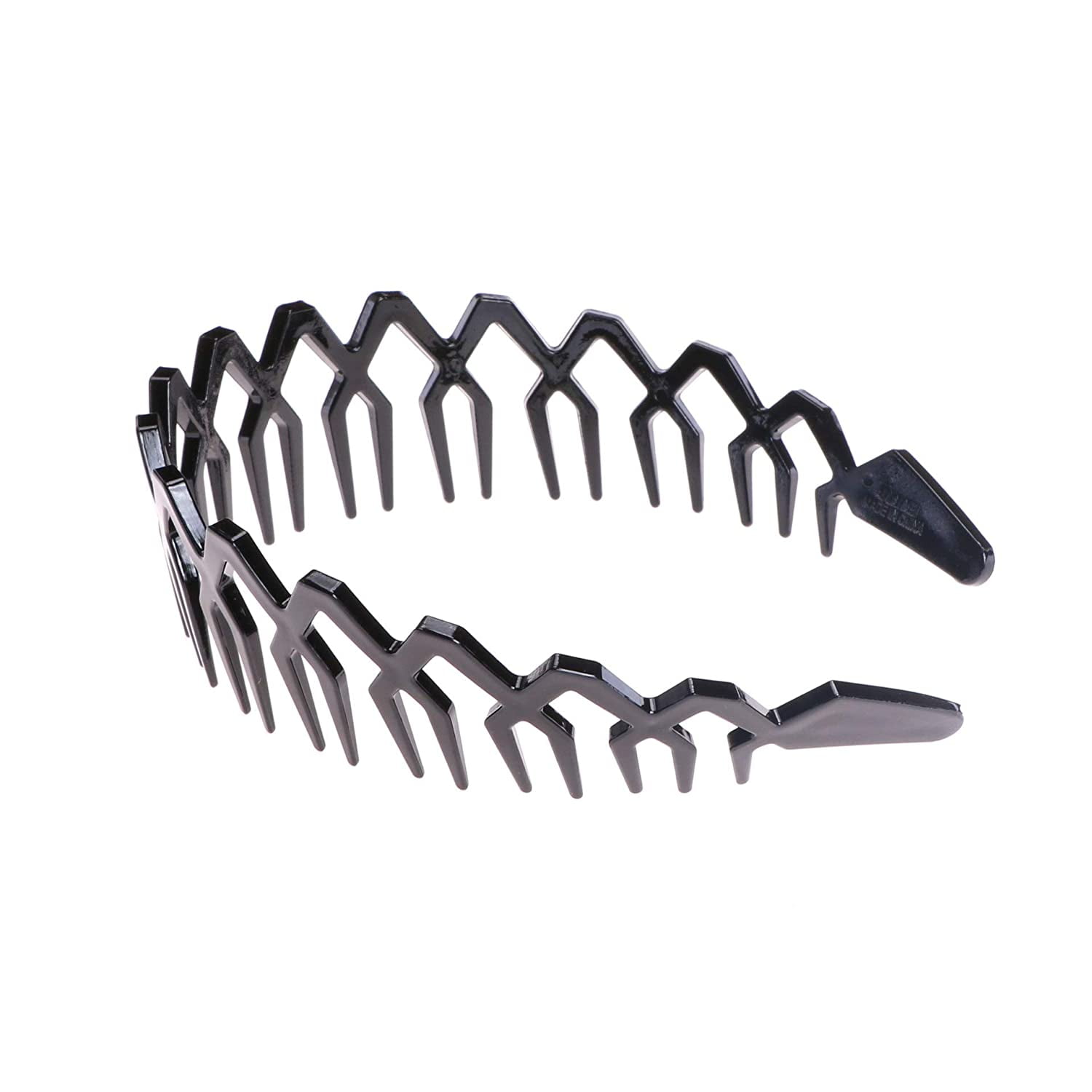  4Pcs Comfortable Shark Tooth Comb Headband Zigzag Hair Band  Toothed Headband Women Men Hair Accessory (A#) : Beauty & Personal Care