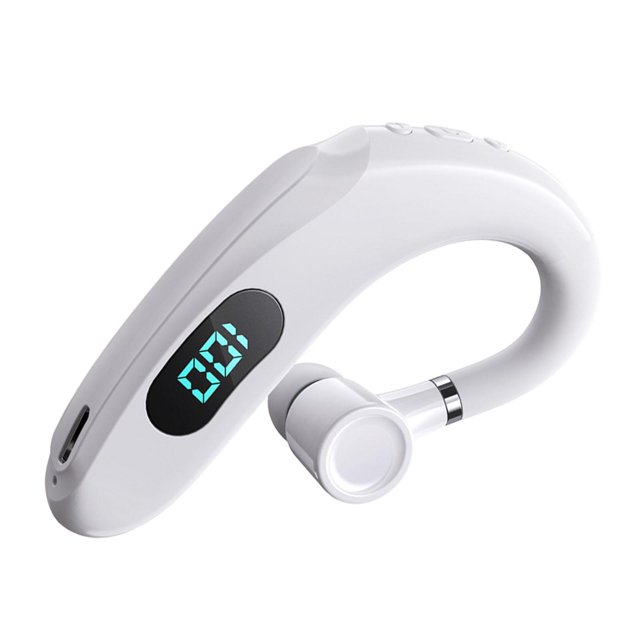 Q20 Bluetooth Tête Rotative Montée sur l'Oreille Bluetooth 5.2 Oreille Unique Blanc