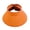 Orange, variant on HONHUZH Summer Hats Womens Open Top Straw Sun Visor Hat Foldable Summer Beach Sun Cap