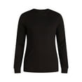 thumbnail image 3 of George Men's and Big Men's Cotton Crewneck Tee with Long Sleeves, 3-Pack, Sizes XS-3XL, 3 of 7