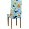 thumbnail image 4 of Funda Protectora para Silla ABPHQTO Pez Azul Naranja Juego de 6, 4 of 4