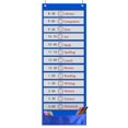 thumbnail image 2 of Electronicheart Pocket Chart File Organizer Schedule Bag Office Multipurpose Space Saving Daily Literature Paper Holder Classroom Supplies, 2 of 6