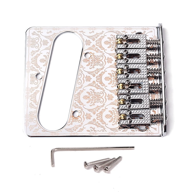 Soidarity Puente de guitarra Chapado en decoración, pieza reemplazada, sillines exquisitos, placa de tracción de cuerda, accesorios para instrumentos, Accesorios para instrumentos musicales Soidarity OD025988-00
