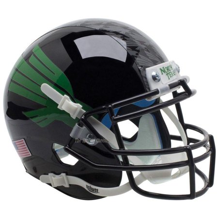 North Texas Football - Schutt Replica North Texas Mean Green Black Eagle XP Football Helmet