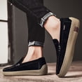 thumbnail image 6 of Men's Casual Loafers Slip On Leather Shoes Comfortable Driving Shoes Male Moccasins Classic Penny Loafer Flats Boat Shoes, 6 of 10
