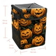 thumbnail image 5 of Pumpkin Foldable Car Trash Can with Lid, Leak-proof Mini Trash Can, Hanging Storage Bag, Car Trash Bin, 5 of 6