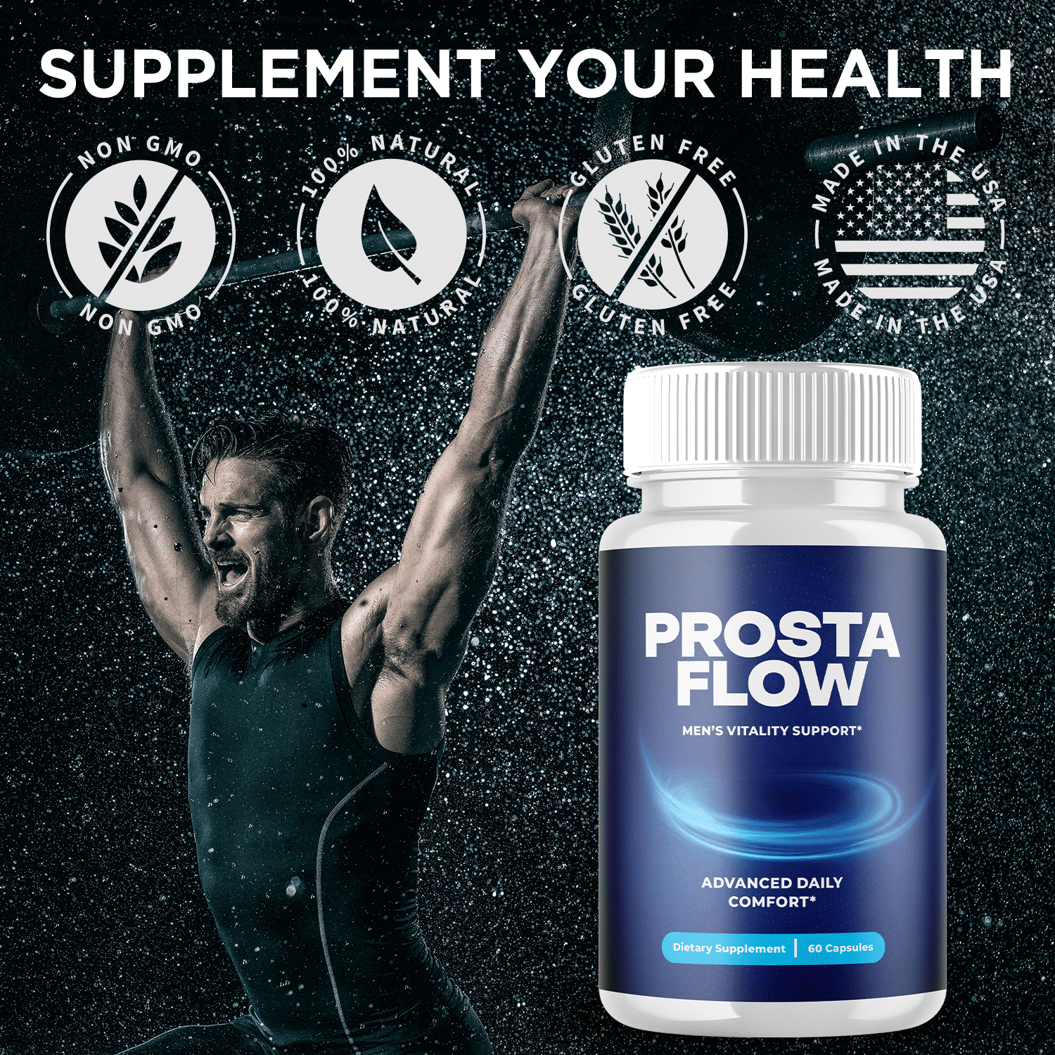 Prosta Flow Advanced Formula Pills Max Strength Wellness Support Supplement ProstaFlow 120 Capsules