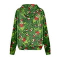 thumbnail image 5 of Womens Christmas Sweatshirt Christmas Tree Xmas Vacation Graphic Casual Long Sleeve Hoodie Dark Green Medium, 5 of 5