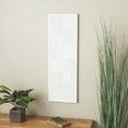 thumbnail image 2 of CosmoLiving by Cosmopolitan White Wooden Handmade Carved Panel Geometric Wall Decor with Looped Sand Art Design, 2 of 10