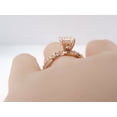 thumbnail image 2 of HeartsAndYou 3ct Natural Morganite Bridal Set Solitaire Ring Band 100% 14k SOLID Rose Gold, 2 of 8