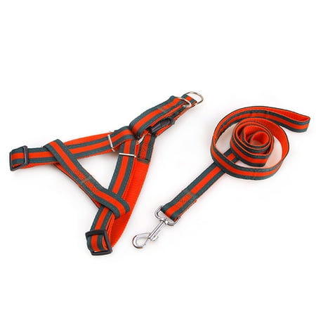 Running Ropes Trainer - Pet Dog 1.2m Leash & Adjustable Harness Set Heavy Duty Denim Pet Leash Belt Traction Rope for Small/Medium/Large Dogs for Daily Training Walking Running