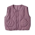 thumbnail image 3 of StSilkitty Puffer Vest for Boys Girls Sleeveless V Neck Button down Jacket Coat Fall Winter Warm Outerwear with Pockets, 3 of 6