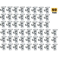 Plumbing Pack Lot 50pcs 1/4 Turn Angle Stop Water Shut Off Valve 5/8"OD x 3/8"OD