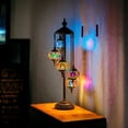 thumbnail image 3 of SILVERFEVER 5 Globes Turkish Mosaic Floor Lamp Tiffany Moroccan Art Home Decor Lantern Tall Lamps for Living Room Office Bedroom Vintage Garden, 3 of 6