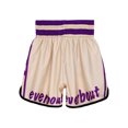 thumbnail image 2 of Hansber Kids Muay Thai Boxing Shorts Elastic Waist Printed Kickboxing Training Shorts Youth Martial Arts Fight Trunks Purple XXL-130, 2 of 7