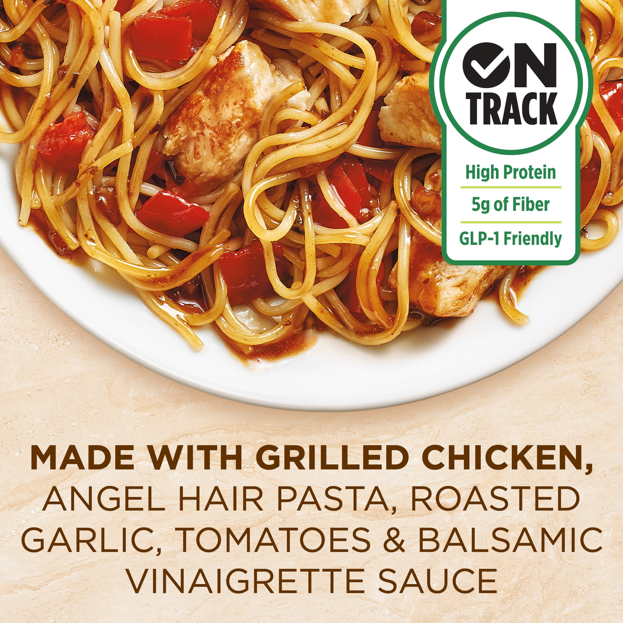 Healthy Choice Cafe Steamers Chicken Margherita With Balsamic, High Protein Frozen Meal, 9.5 oz. Bowl