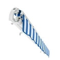 thumbnail image 6 of Awntech 8 Ft Maui Manual Heavy Duty Patio Retractable Awning (96in x 9.25in x 78in), Bright Blue/White Stripe, 6 of 9