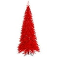 thumbnail image 1 of Vickerman Arbre de Noël Artificiel en Sapin Rouge 4.5 Pieds Non Éclairé, 1 of 2