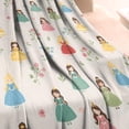 thumbnail image 3 of Beige Princess Flower Pattern Blanket,Comfortable Soft Lamb Wool Throw Blanket,All Season,Warm Lightweight Blankets for Sofa Bed Couch Living Room Chair,60"x80", 3 of 4