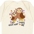 thumbnail image 4 of Inktastic My Great Aunt Loves Me Cute Owl Family Boys or Girls Long Sleeve Baby Bodysuit, 4 of 5