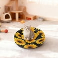 thumbnail image 3 of Iauyy Pet Couch Donut Cat Bed for Indoor Cats/Small Dogs Washable & Machine with Non-slip Bottom Calming Cat Furniture, Sunflower (S), 3 of 8