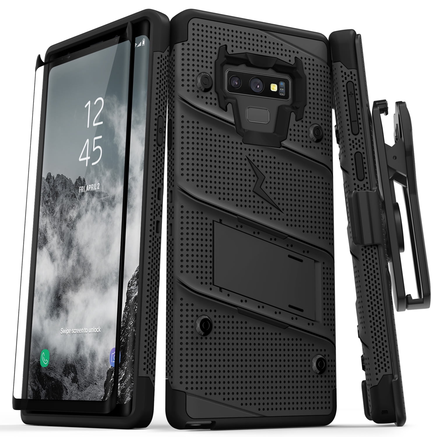 Zizo BOLT Series Galaxy Note 9 Case with Holster, Lanyard, Military Grade Drop Tested and