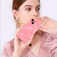 thumbnail image 6 of Case for iPhone 15,Cute 3D Meteorite Bubble Water Ripple Pattern Phone Case Curly Wavy Frame Case for Women Girls Soft TPU Shockproof Case Cover,Pink, 6 of 14