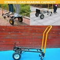 thumbnail image 6 of Heavy Duty 2-in-1 Convertible Hand Truck & Platform Dolly Cart – 800LB Capacity, 8" Non-Flat Wheels, Adjustable Handle, 6 of 7