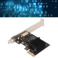 thumbnail image 1 of Carte Ethernet PCIe, Adaptateur PCIe Contrôle de Flux 10 100 1000 2.5Gbps Indicateur LED RJ45 pour Connexion, 1 of 7