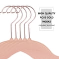 thumbnail image 6 of VECELO 100 Pack Velvet Non-Slip Heavy Duty Adult Hangers with 360° Swivel Hook, Ultra-Thin Space Saving Clothes Organizer for Coats Shirts Dresses Closet Storage-Pink, 6 of 10