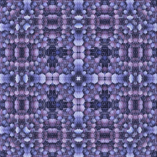 Ahgly Company Tapis d'Intérieur Lavable en Machine Carré Transitionnel Violet, 6 Pieds Carré