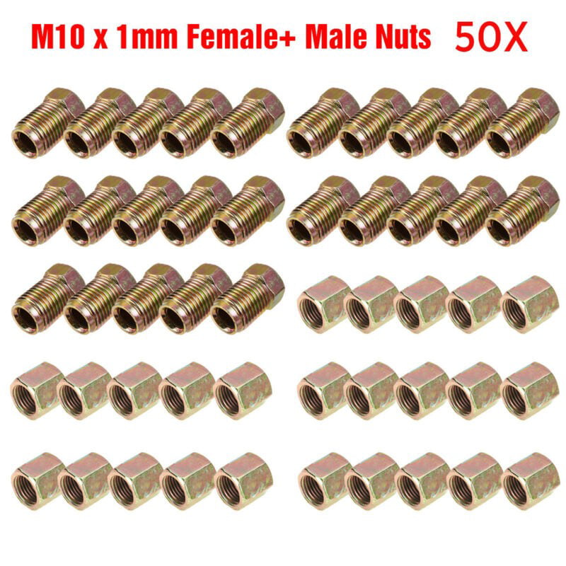 1 Roll Brake Pipe Copper Line 3/16 25ft Male Female Fitting Tubing Joint Kit 