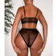 thumbnail image 4 of Conjunto de lencería para mujer, suave, elegante, de 2 piezas, sujetador y bragas de encaje para el día de San Valentín, 4 of 6