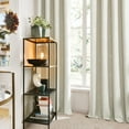 thumbnail image 7 of Deconovo Silver Wave Foil Print Blackout Curtains for Living Room，Set of 2, 52x84 inch, Light Beige, 7 of 7