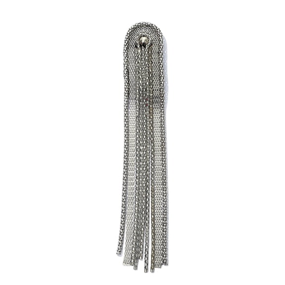 Visland Brooch Pin Handmade Beads Long Tassel Chain Classical Electroplating Decorative DIY Men Women Epaulette Shoulder Jewelry Clothing Accessories