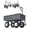 Grey - Style 1, variant on 400 lbs Heavy Duty Garden Cart Wagon, Utility Yard Cart with 10" All-Terrain Pneumatic Tires, Removable Mesh Panels, Maneuverable Outdoor Utility Wagon for Gardening Yard Work - Green Style 2